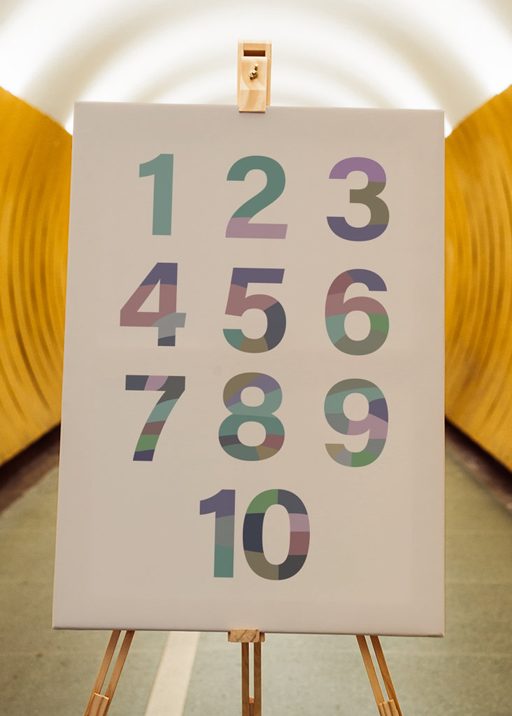 123 Posters met kleurvlakken