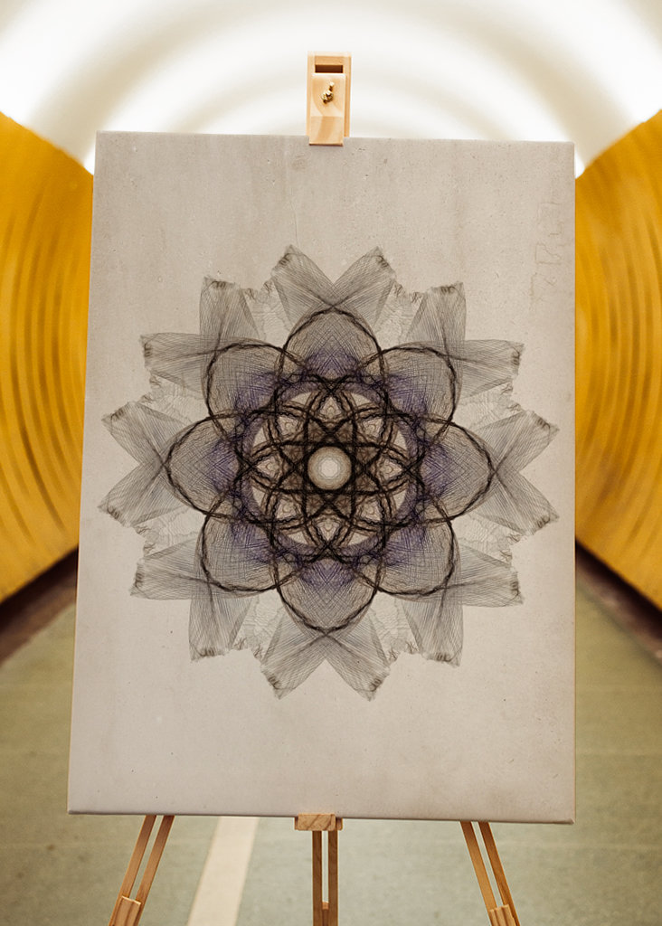 Flower petals mandala