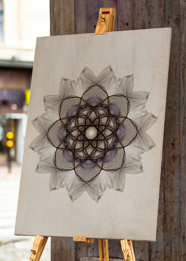 Flower petals mandala