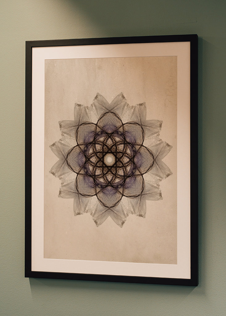 Flower petals mandala