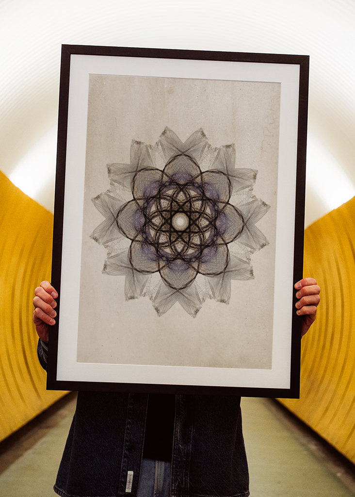 Flower petals mandala