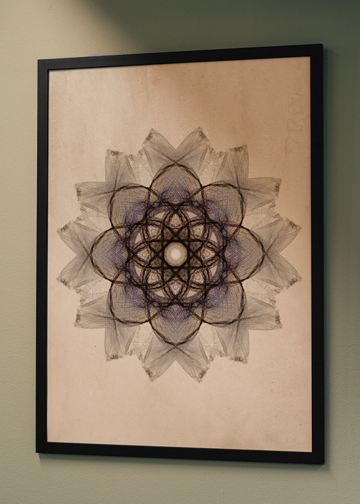 Flower petals mandala