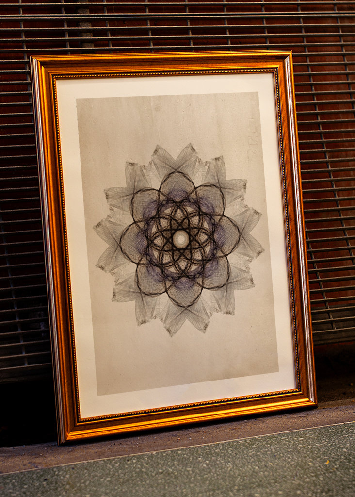 Flower petals mandala