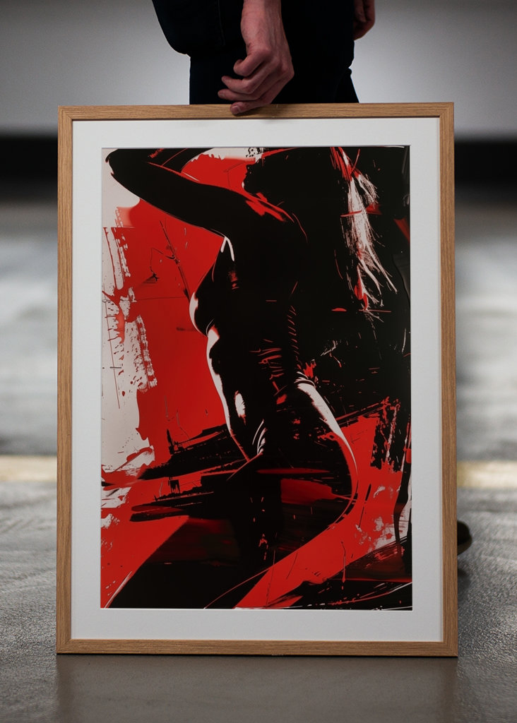 Wild Night Naakt in Rood Zwart