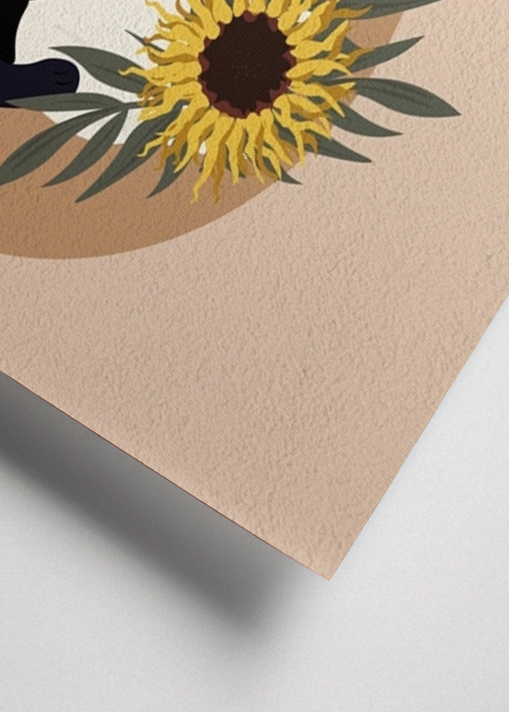 Cat on girl's shoulder