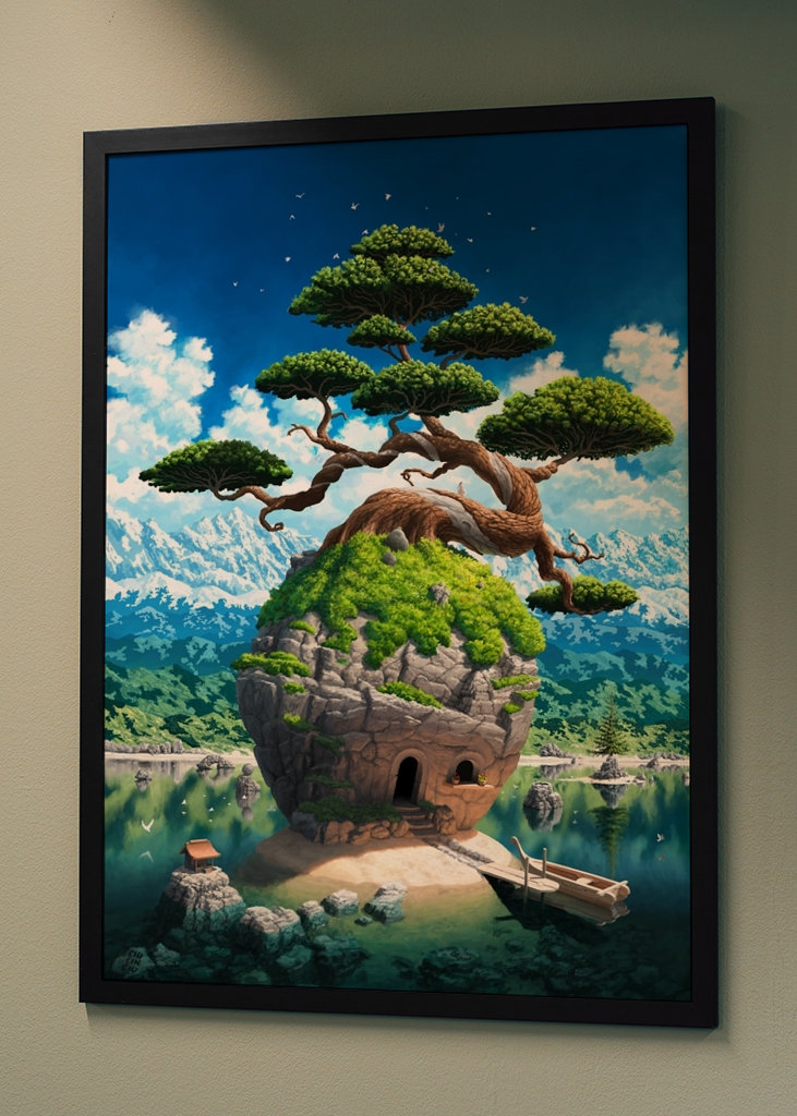 L’île du Rocher au repos