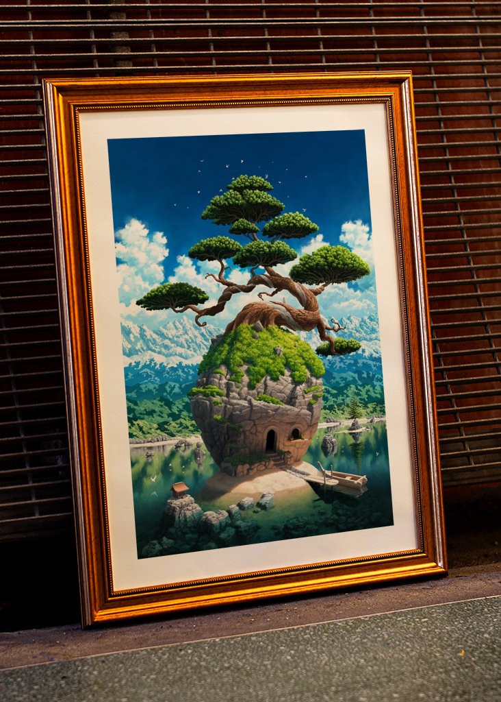 L’île du Rocher au repos