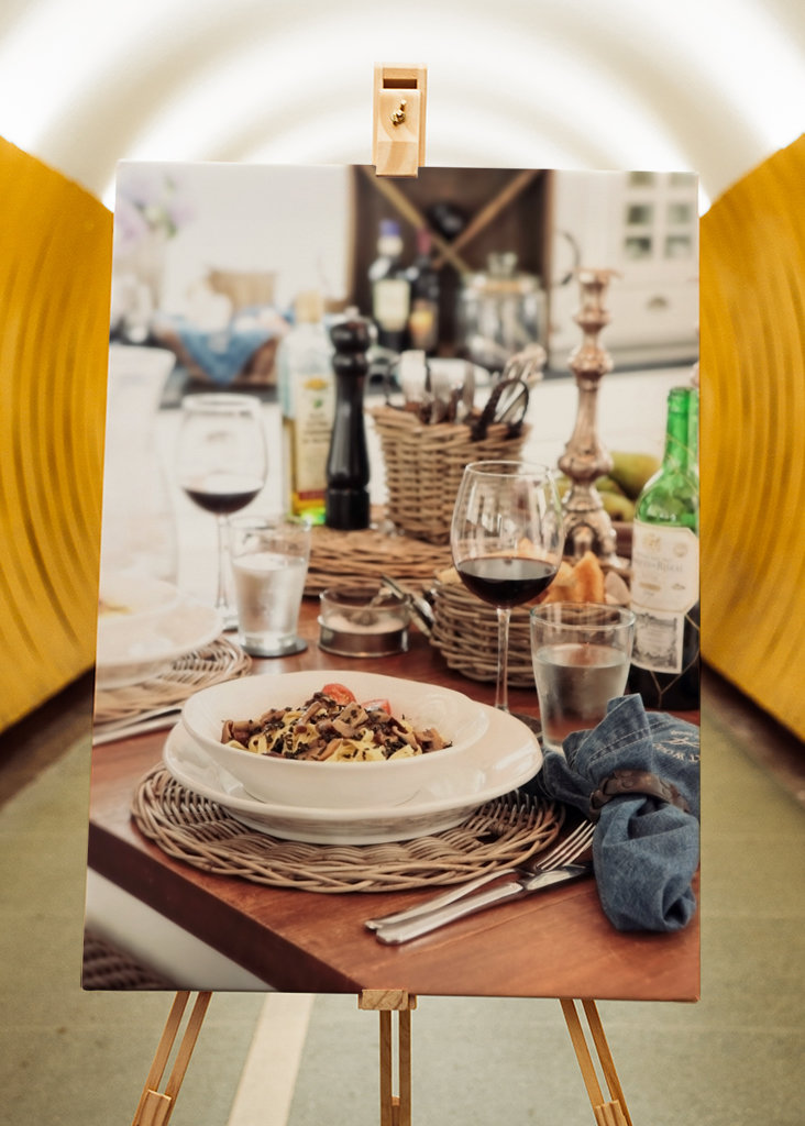 Essen auf italienische Art.