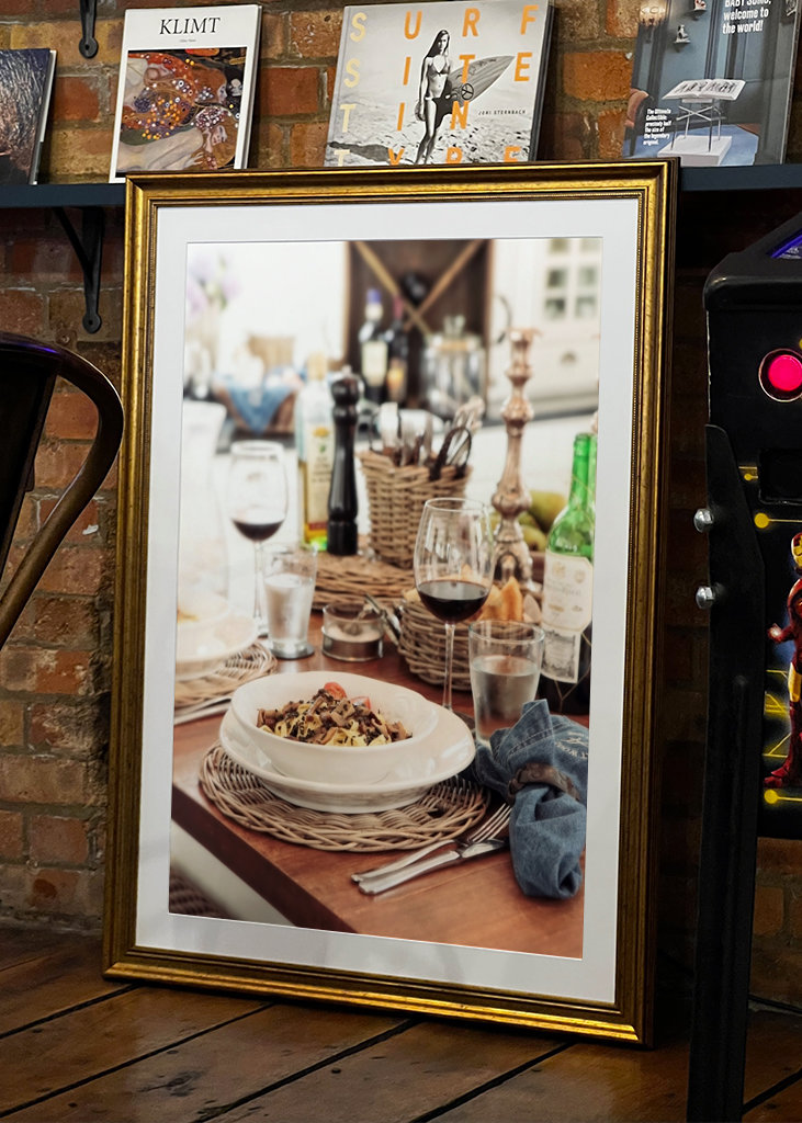 Essen auf italienische Art.