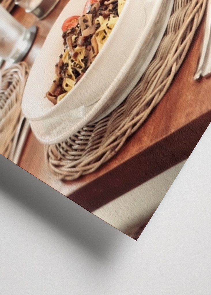 Essen auf italienische Art.