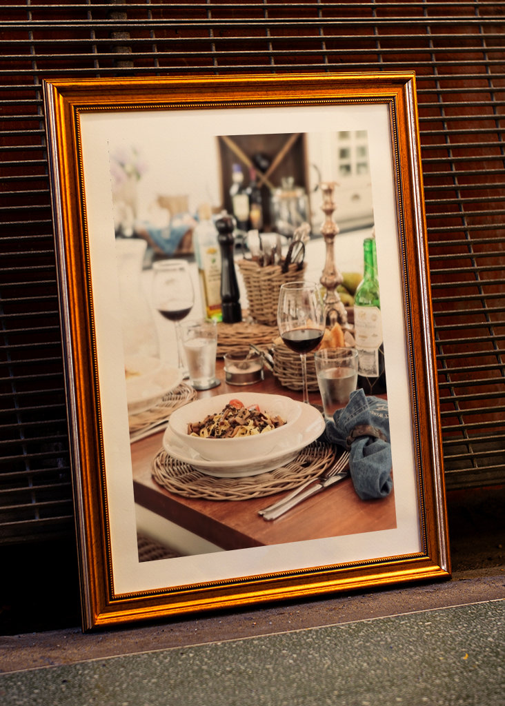 Essen auf italienische Art.