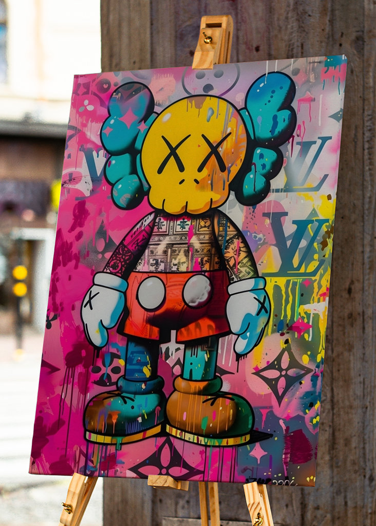 Pop Art Kaws x LV Graffiti