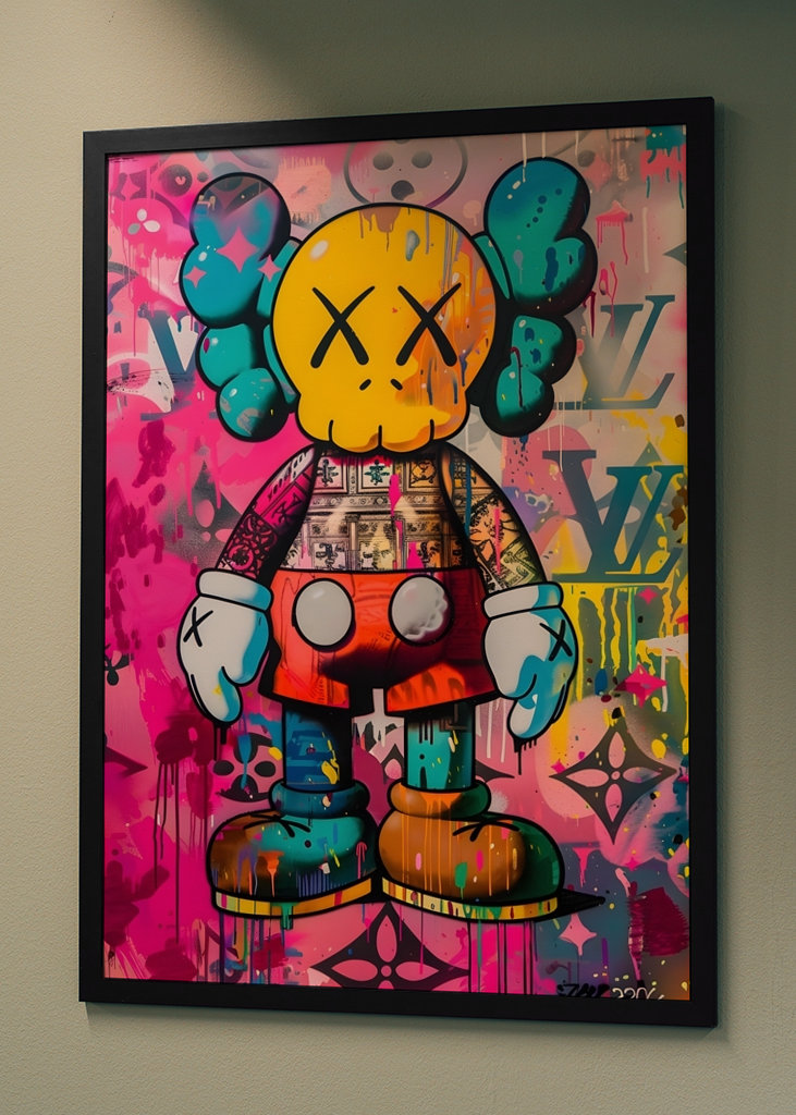 Pop Art Kaws x LV Graffiti