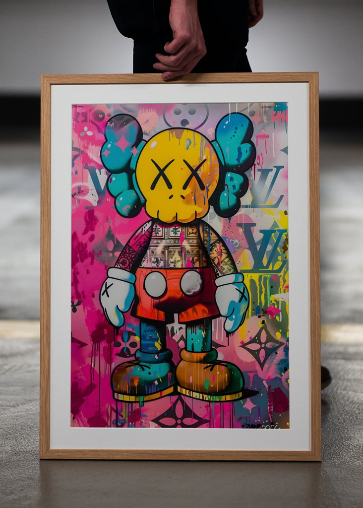KAWSアート Pop Art Kaws x LV Graffiti posters & prints by mber schmalz - Printler