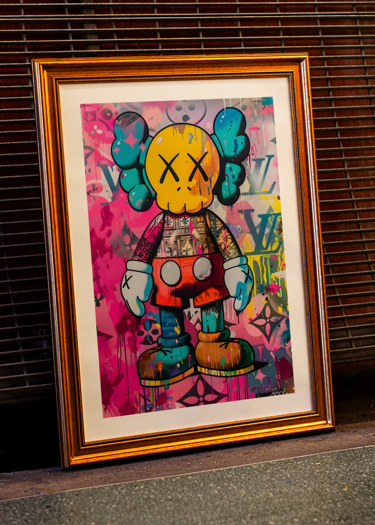 Pop Art Kaws x LV Graffiti posters & prints by mber schmalz - Printler