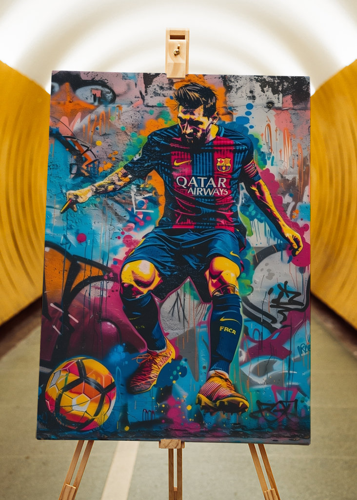 Lionel Messi Graffiti