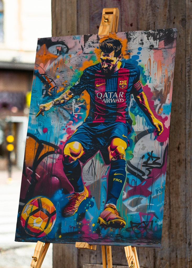 Lionel Messi Graffiti