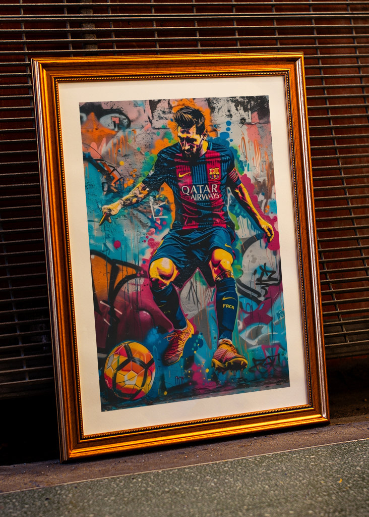 Lionel Messi Graffiti