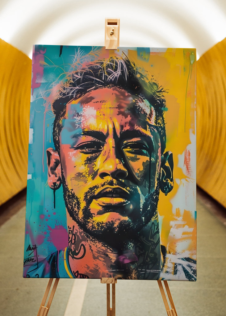 Pop art Neymar Jr Graffiti