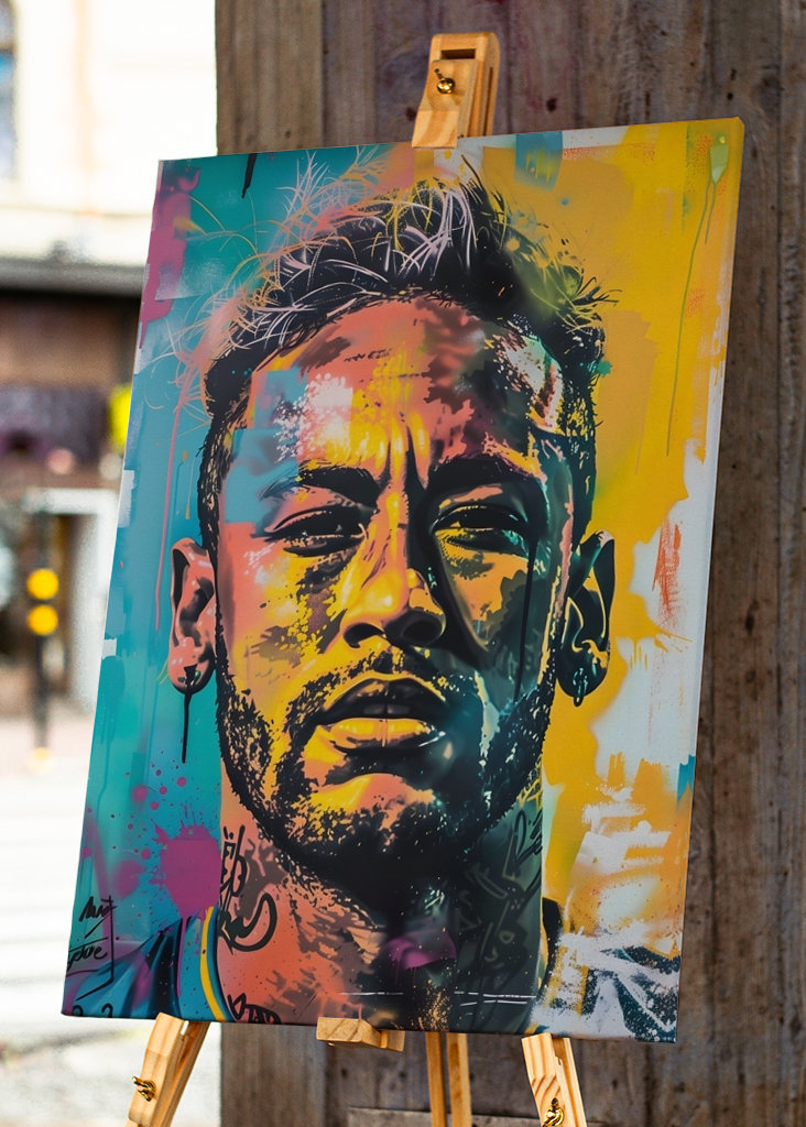 Pop art Neymar Jr Graffiti