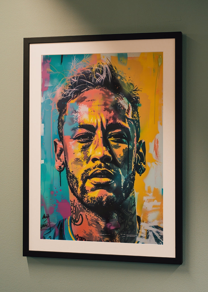 Pop art Neymar Jr Graffiti