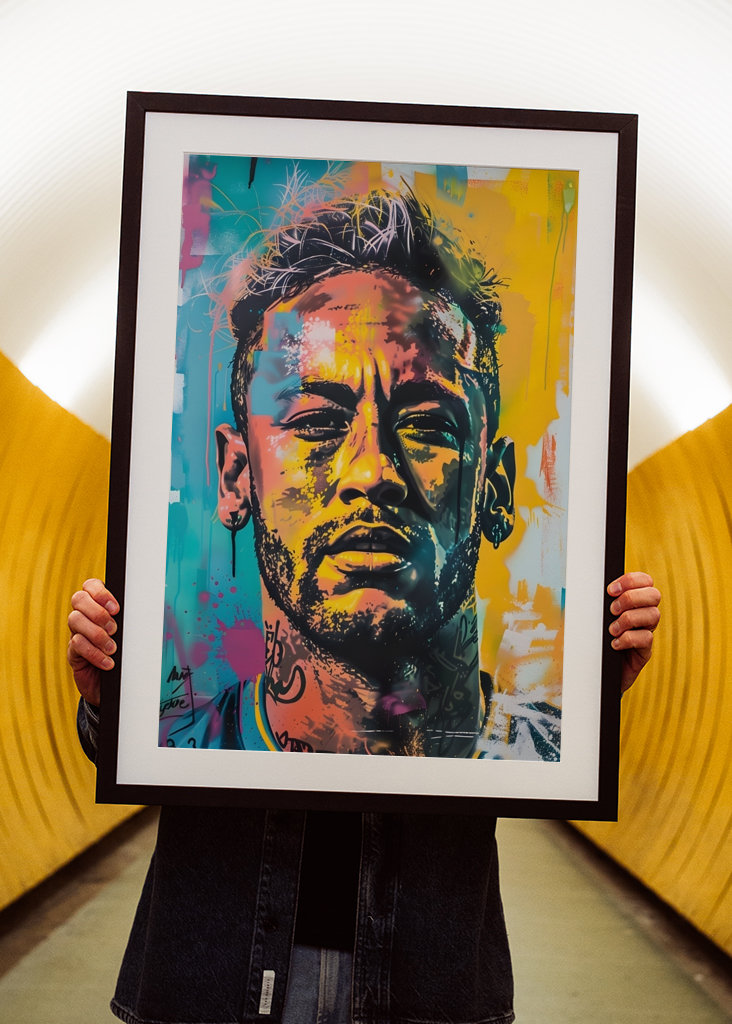 Pop art Neymar Jr Graffiti