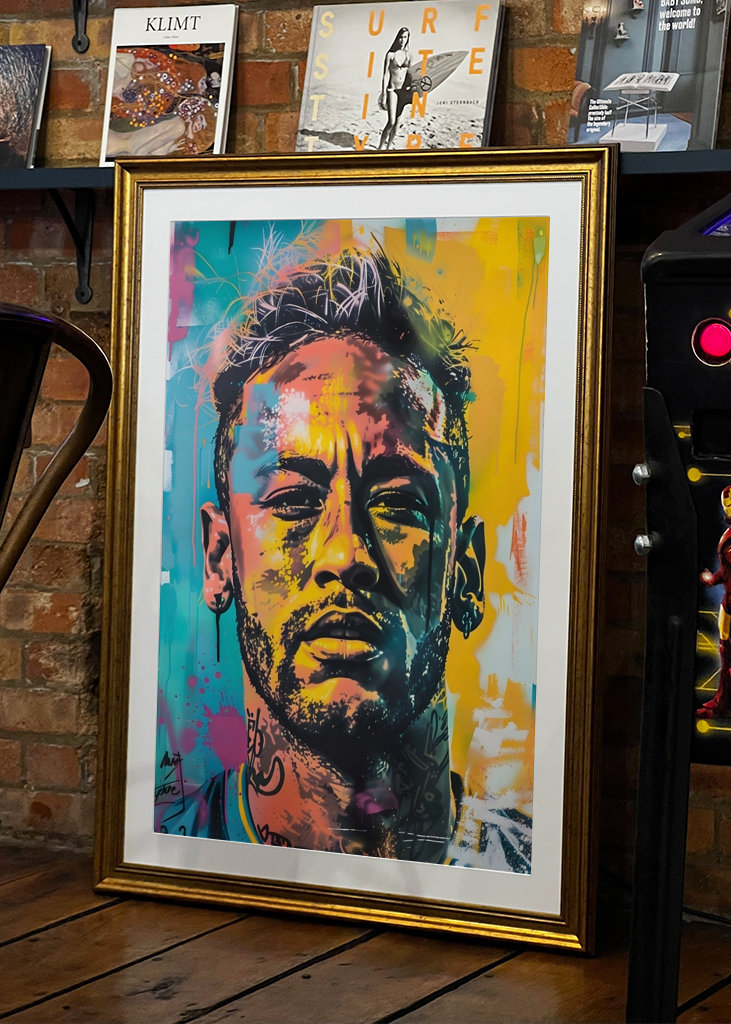 Pop art Neymar Jr Graffiti