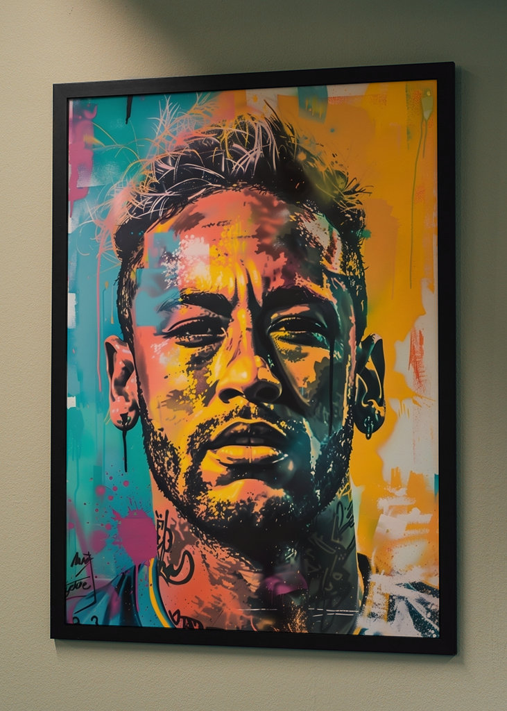 Pop art Neymar Jr Graffiti