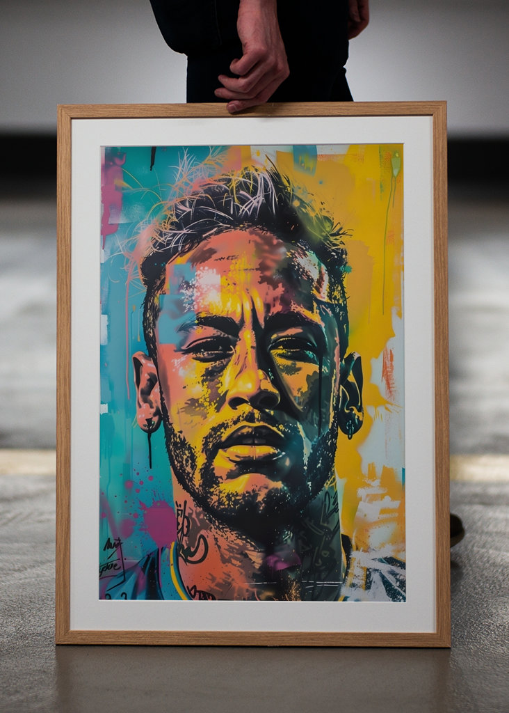 Pop art Neymar Jr Graffiti
