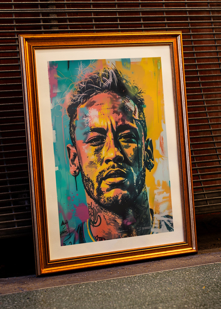 Pop art Neymar Jr Graffiti