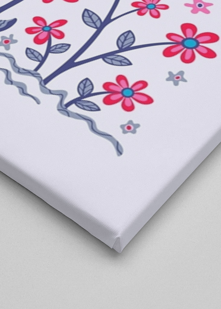 FLOWER BURST Retro Mod Lila