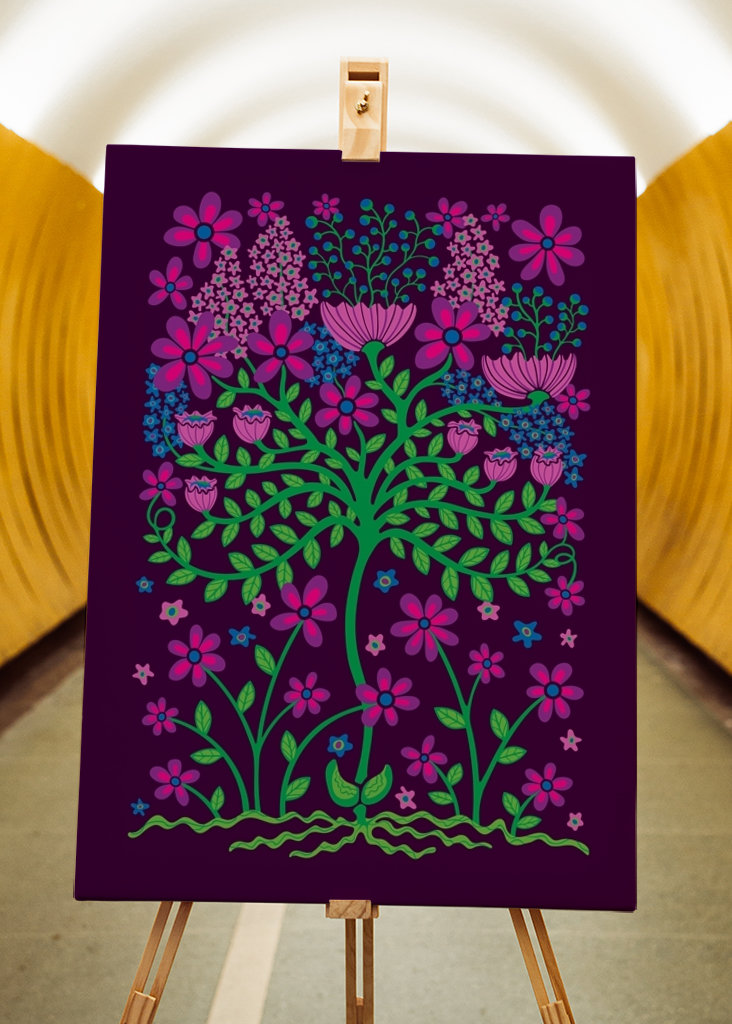 FLOWER BURST Retro Mod Hell