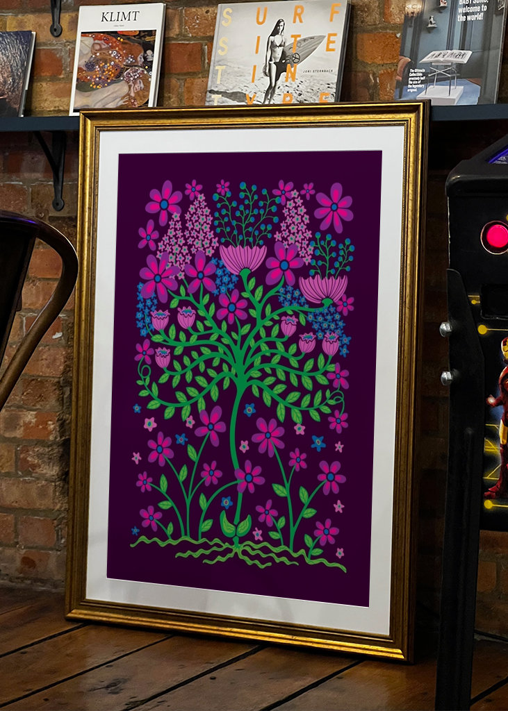 FLOWER BURST Retro Mod Hell