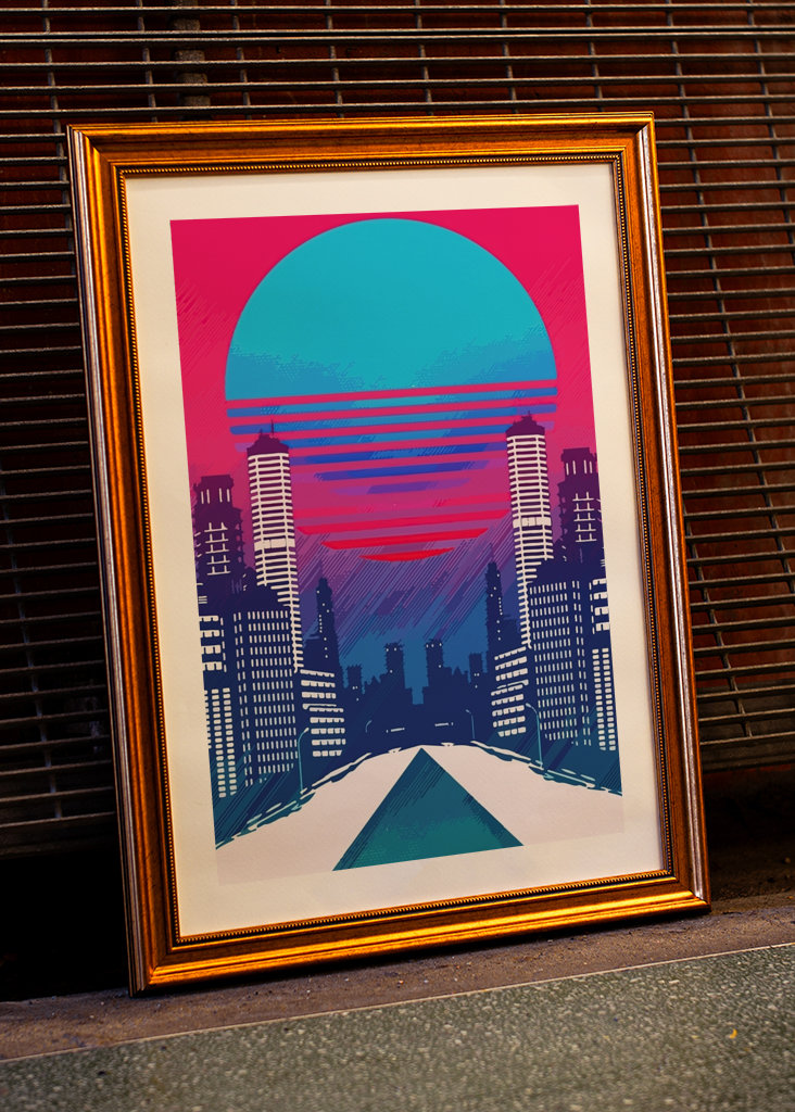 Amazing cyberpunk city