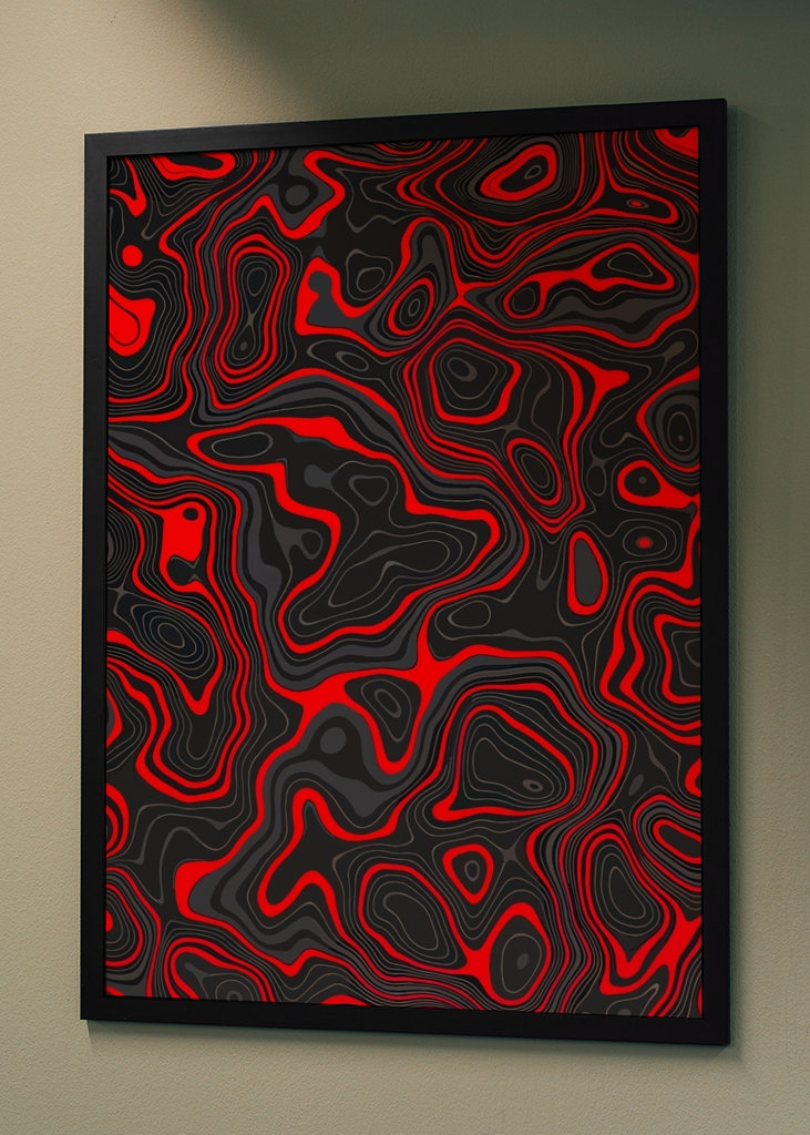 Abstraktes Bild von Lava und Soi