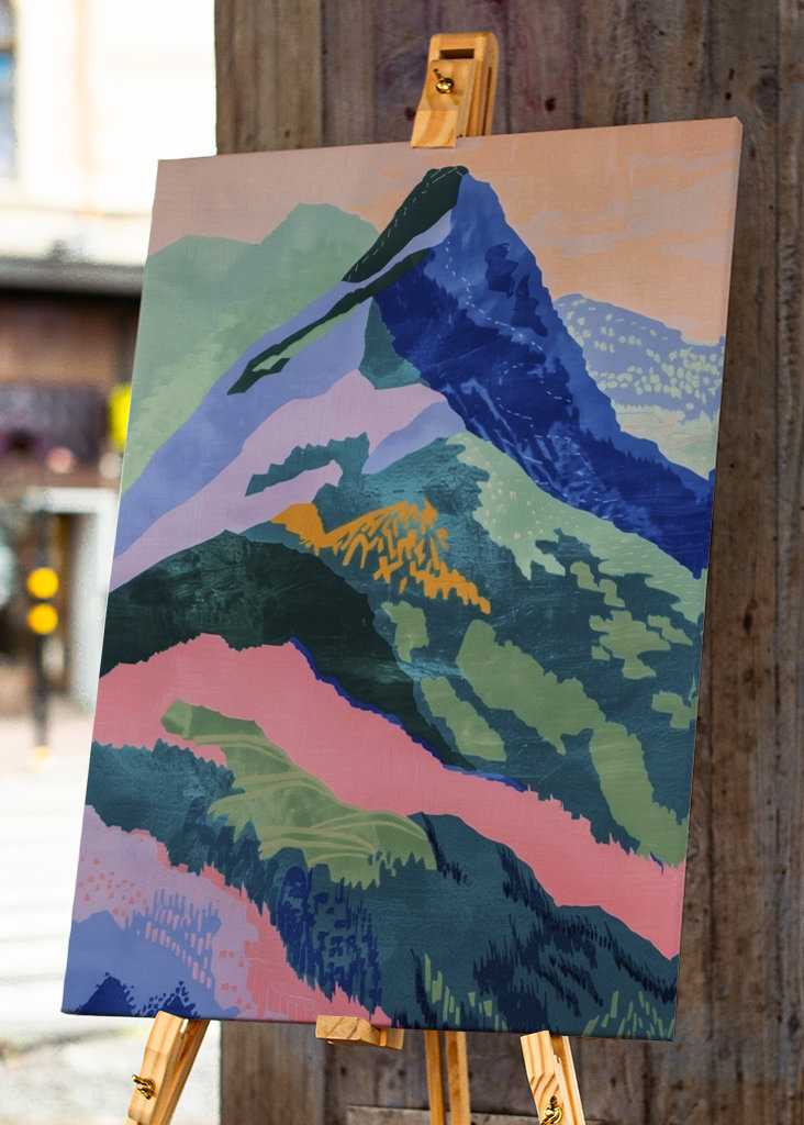 Abstrakte Berge Teil Zwei