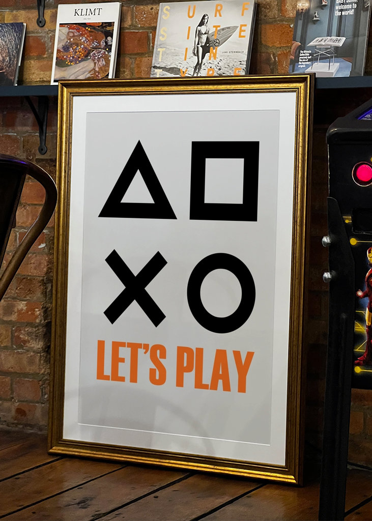 "Let’s Play" Gaming Poster