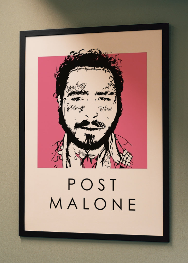 Post Malone Fan poster
