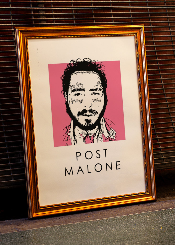 Post Malone Fan poster