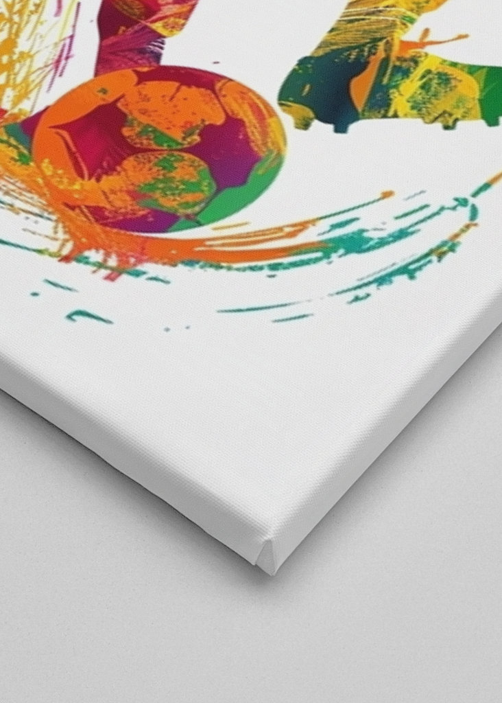 Fotbollsspelare Färgglad