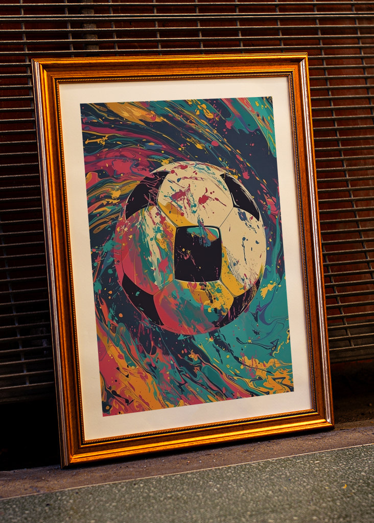 Soccer Football Colorful