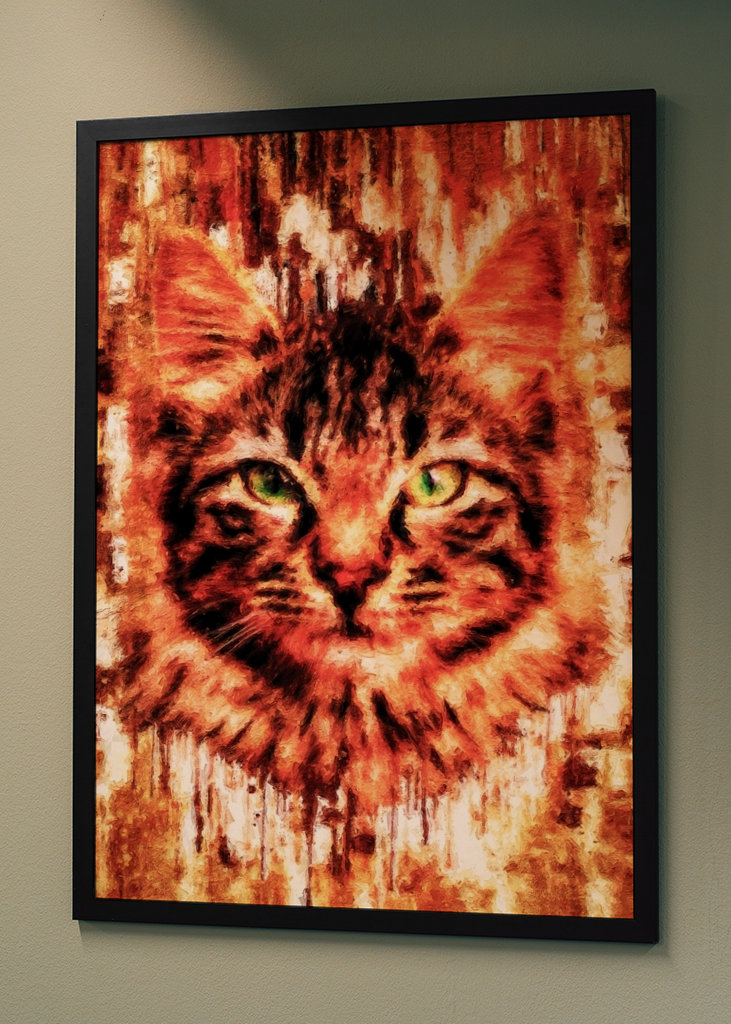 Söt katt ansiktsmålning