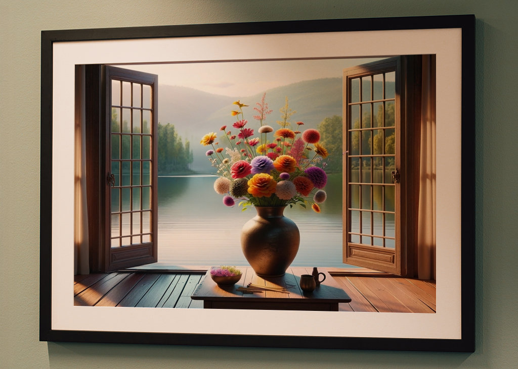 Morgendämmerung am See