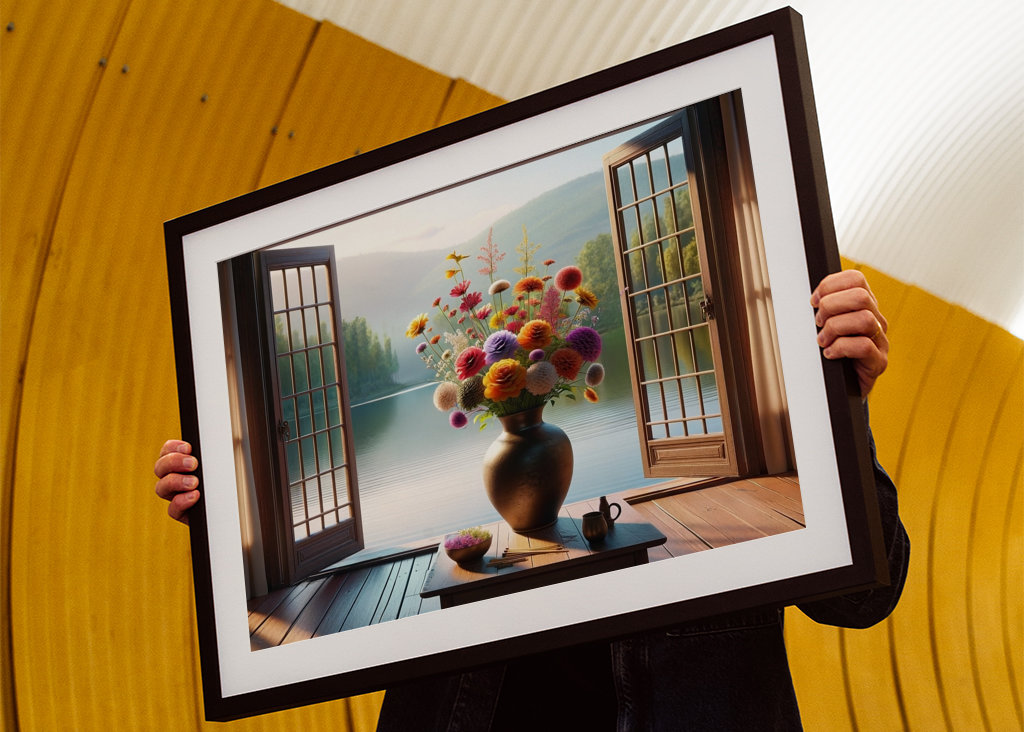 Morgendämmerung am See