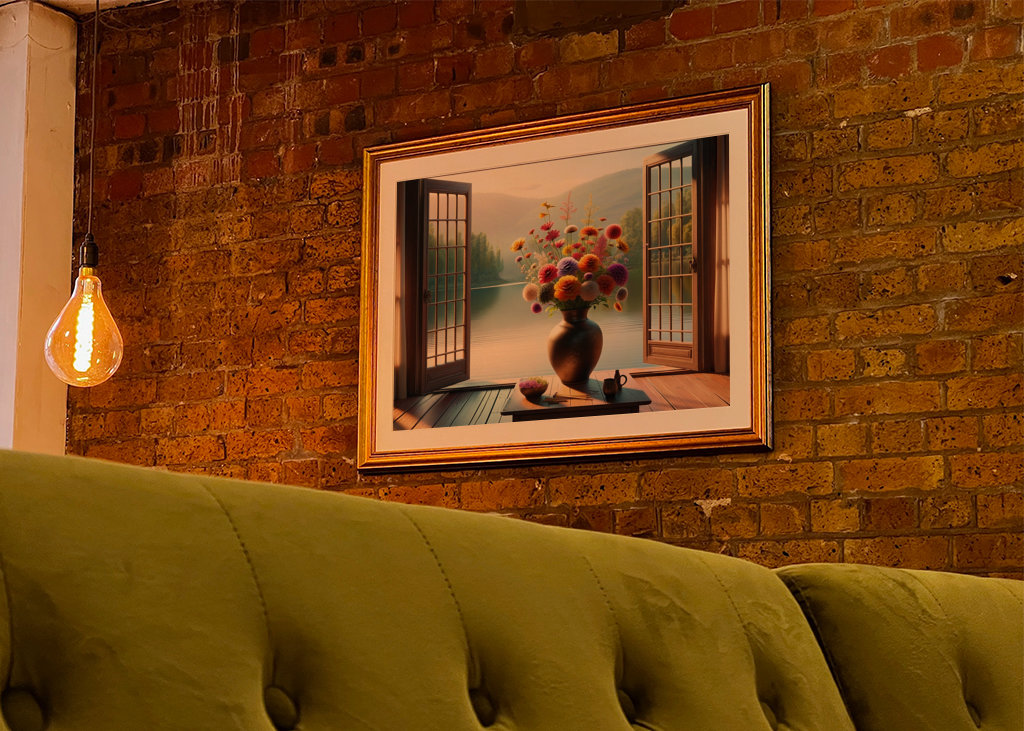 Morgendämmerung am See