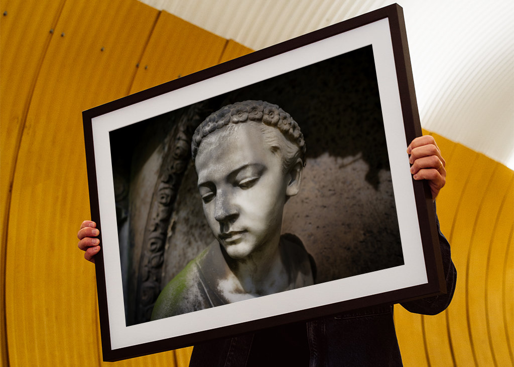 Statue dans un cimetière