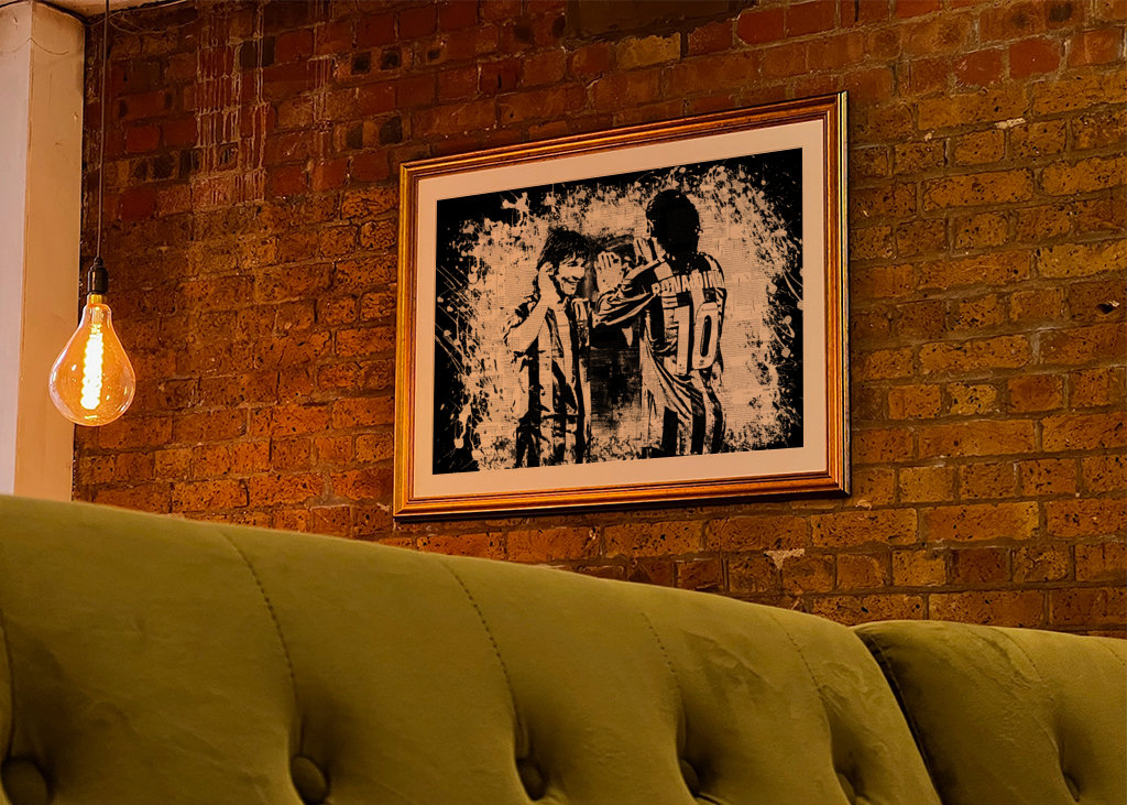  Ronaldinho mit Lionel Messi