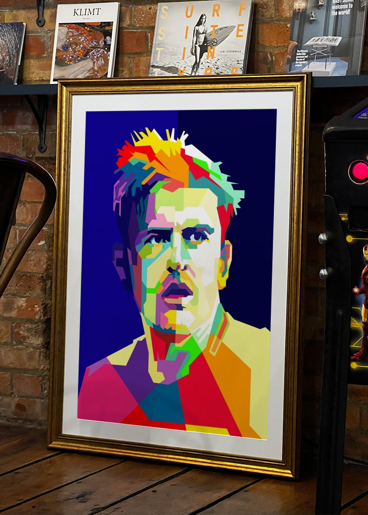 Calciatore inglese Pop Art