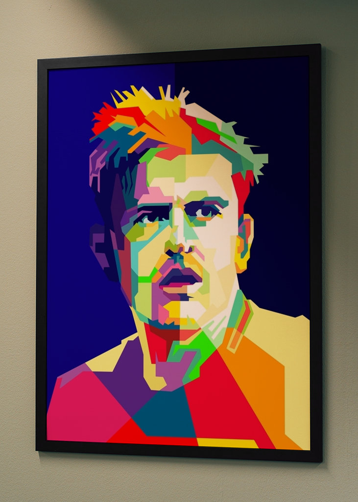 Calciatore inglese Pop Art