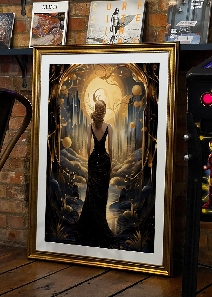 Art Deco - Frau am Fenster